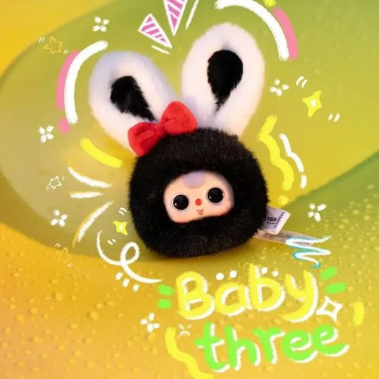 Baby Three Mini Animal Head Plush Blind Box