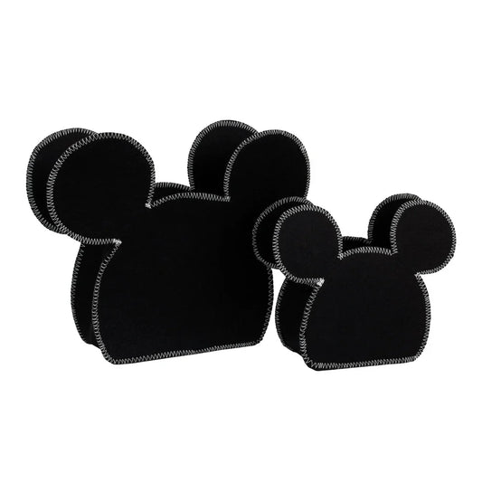 Mickey Mouse Shaped Felt Storage Caddy Set