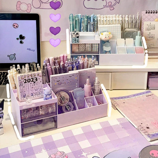 Cute Pen Holder Storage Box Organizer