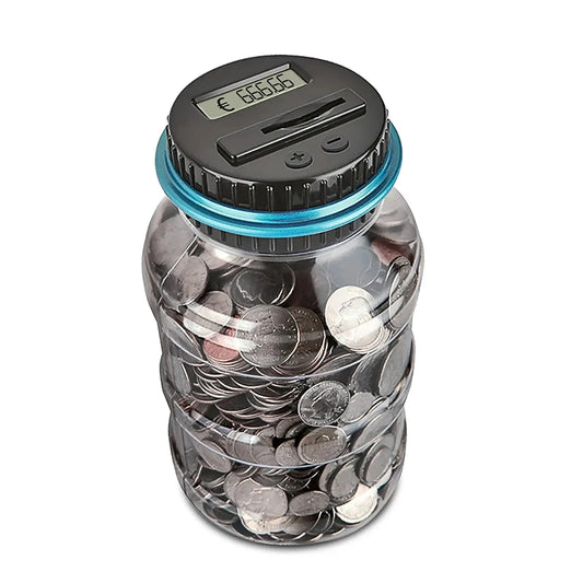 Electronic Piggy Bank with LCD Counting