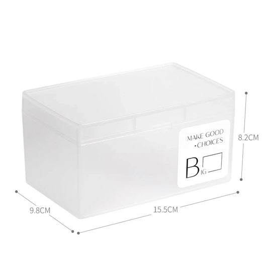 Transparent Storage Box for Photos and Small Cards