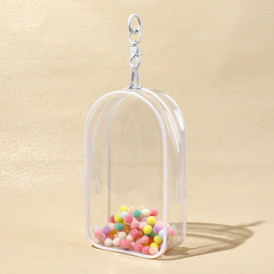 Mini Cute Labubu V1 V2 PVC Transparent Doll