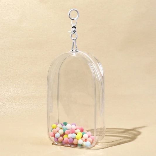 Mini Cute Labubu V1 V2 PVC Transparent Doll