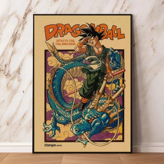 Dragon Ball Anime Poster - Son Goku, Gohan, Vegeta