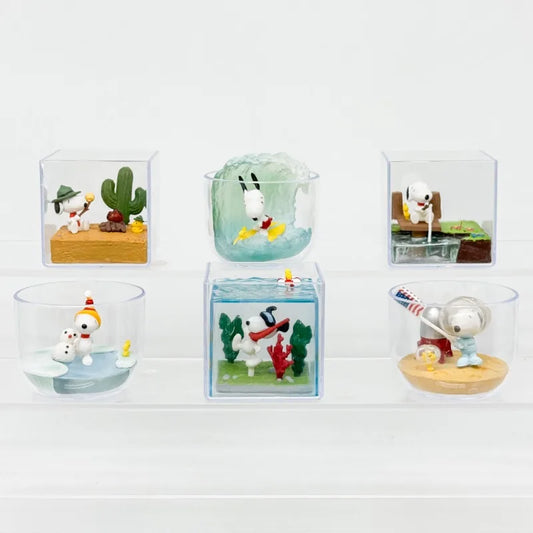 Snoopy Happy Vacations Series Miniature Landscape Bottle Blind Box