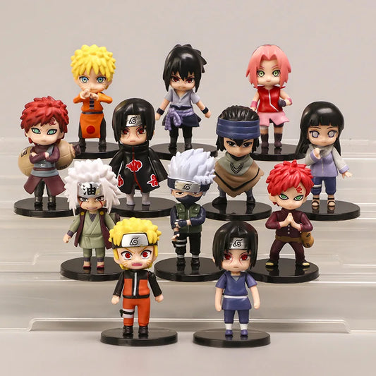 12Pcs/Set Anime Naruto Shippuden Figures