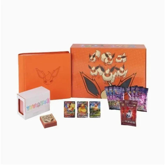 Pokémon TCG Ibrahimovic Advanced Gift Box - Eevee Fire & Water Cards