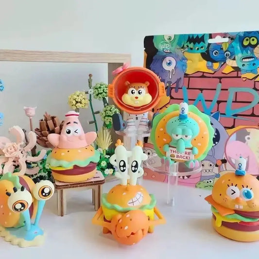 Sponge Square Blind Box - Delicious Crab Burger Pie