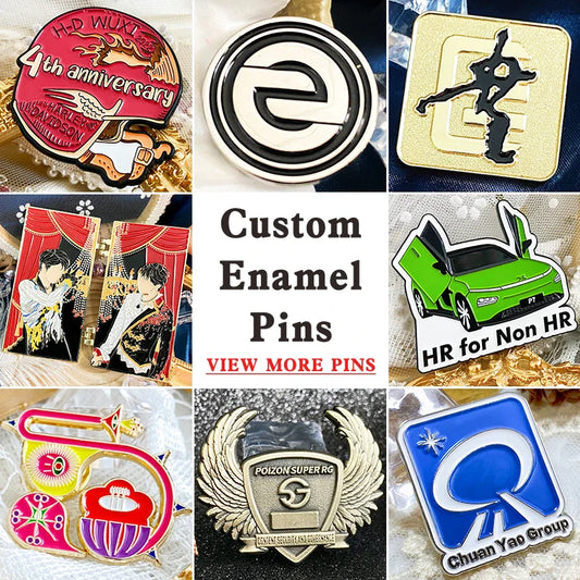 Custom Enamel Pin Lapel & Brooch Set
