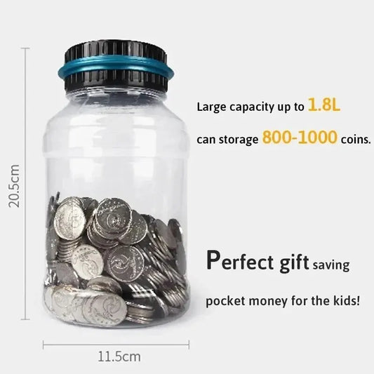 Electronic Piggy Bank with LCD Counting