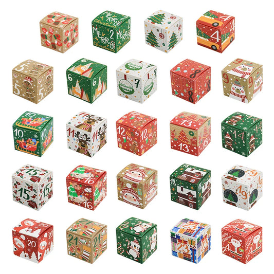 24 Festive Number Boxes - Christmas Advent Calendar